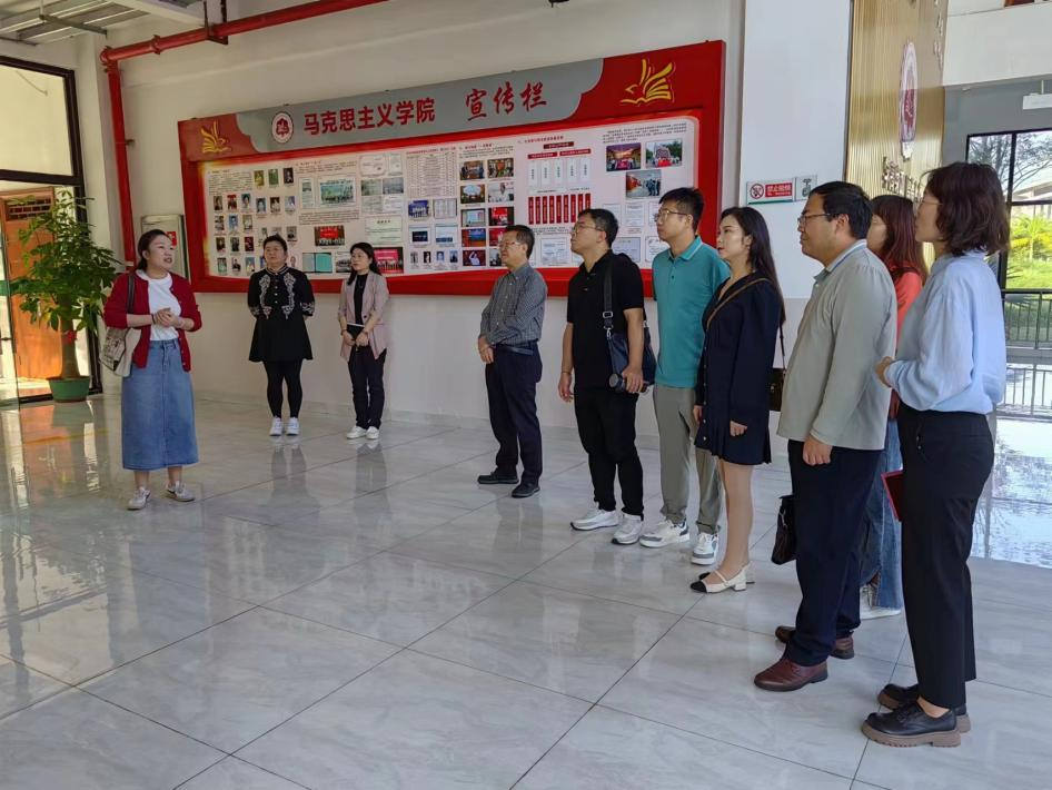 西北师范大学马克思主义学院孙健副院长一行到我院调研交流