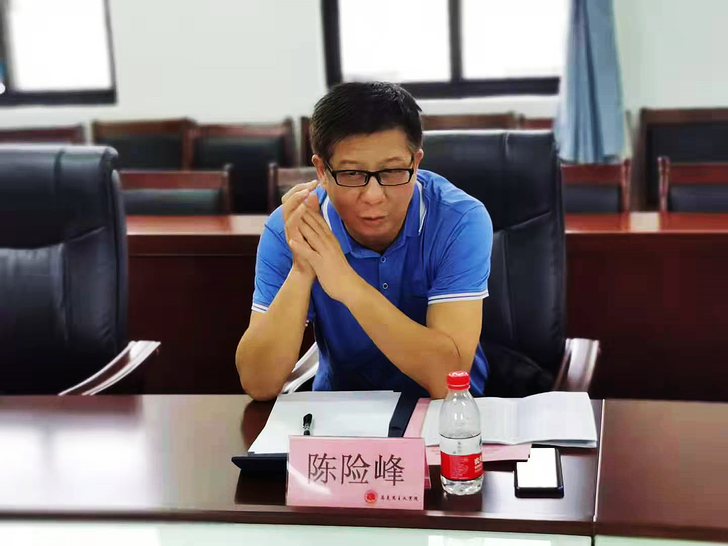 陈险峰到马克思主义学院调研
